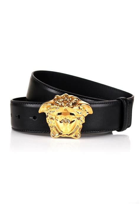 versace black gold mens bely|Versace medusa head belt.